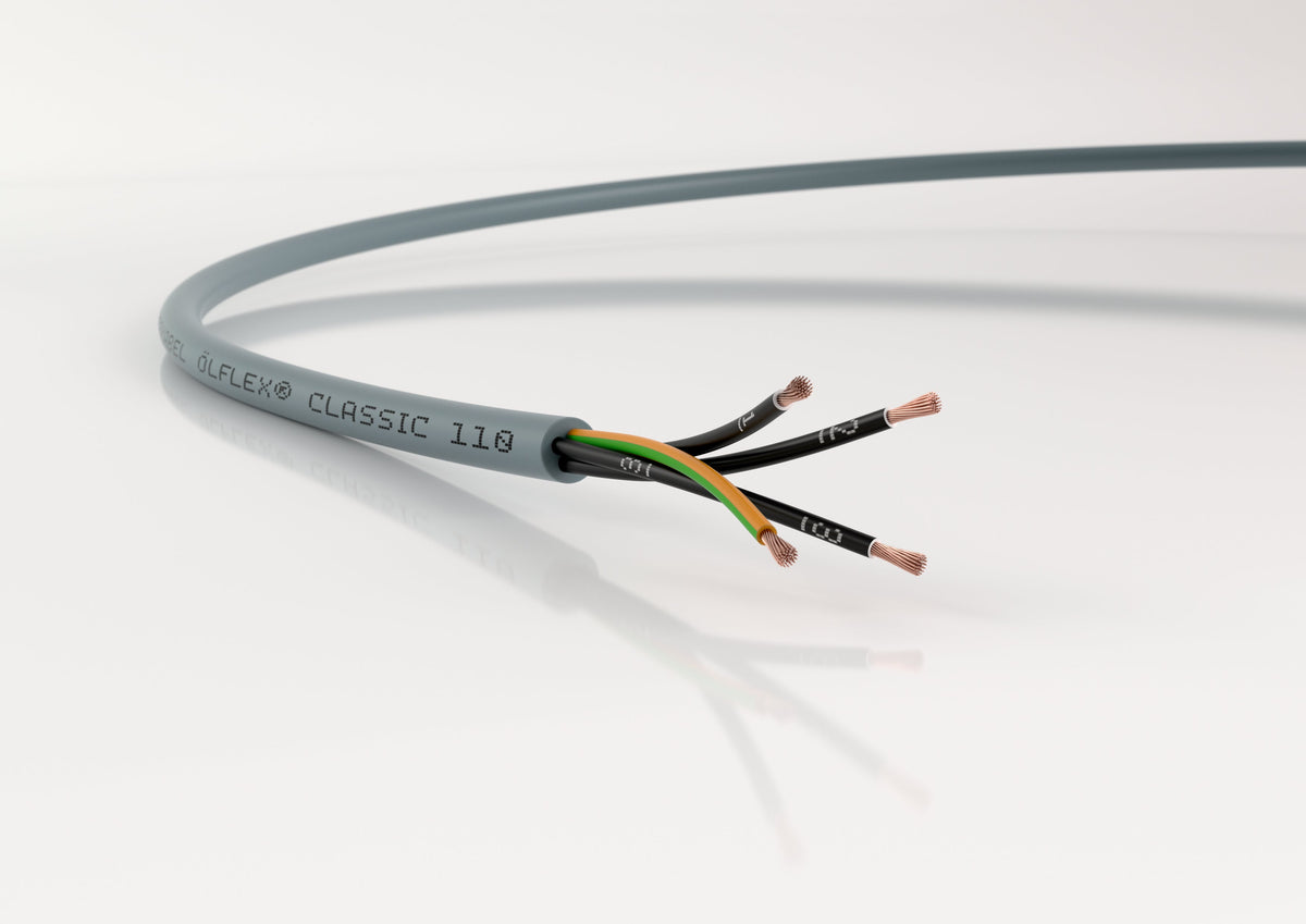 1119605 LAPP - Wire, 5G6mm2; ÖLFLEX® CLASSIC 110; unshielded; 300V,500V;  Cu; grey; CL110-5G6